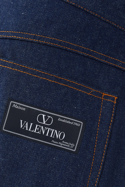 Denim Jeans With Maison Valentino Tailoring Label